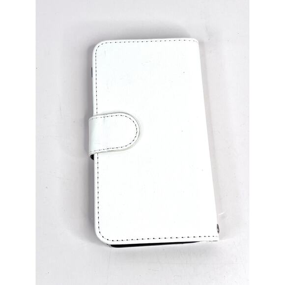 White Leather Flip Case Apple iPhone 11 Pro /  XS Max Magnetic Phone Case - Picture 4 of 6
